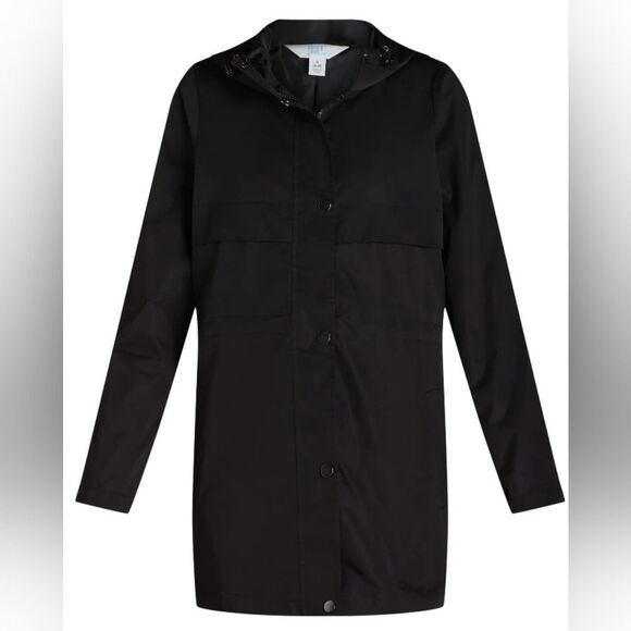 🩵NWT Black Anorak Lightweight Hooded Rain Jacket Large - Picture 14 of 14